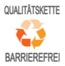 Logo der Qualitätskette Barrierefrei