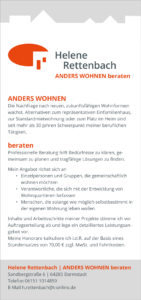 Flyer „Helene Rettenbach – ANDERS WOHNEN beraten